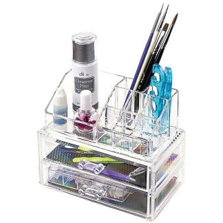 Cosmetics Organiser Crystal Slots with Drawers,  Empty